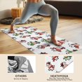 thumbnail image 4 of White Cow Scarf Bow Pattern Hot Yoga Mat Towel Non Slip for Hot Yoga - Quick-Drying Yoga Mat Cover with 4 Corner Pockets with Travel Bag - Hot Yoga Towel Non Slip Grip Moisture Wicking Sweat 70"x26", 4 of 6