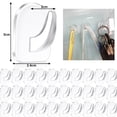 thumbnail image 5 of Colgador de puerta Gancho de toallas Transparente Soporte de toallas Gancho de ropa para cocina Sin taladrar, 5 of 5
