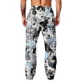 thumbnail image 5 of Hsovts Men's Sweatpants Relaxed Fit Lounge Straight Leg Elastic Waist Workout Loose Trousers Running Pants with Pockets Dark Gray S, 5 of 5