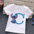 thumbnail image 5 of Camiseta de algodón con letras ABCD de Stitch para niños, camisetas combinadas, camisetas de dibujos animados Kawaii, ropa informal para niños y niñas, camisetas Harajuku para niños y niñas, 5 of 5