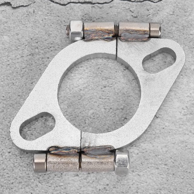 Brida de escape dividida, brida de escape dividida ovalada plana de 2 pulgadas Reparación de brida de escape Elegante y moderna