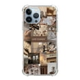 thumbnail image 1 of Beige Collage Case for iPhone 13 Pro Max,Aesthetic Art Design TPU Bumper Cover Case, 1 of 6