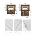 thumbnail image 5 of Western Farmhouse Swag Curtains for Living Room/Bedroom Windows, Primitive Rustic Country Retro Texas Star Kitchen Curtains and Valances Set 36 Inch Length, Swags Valance Curtain Panels, 5 of 5