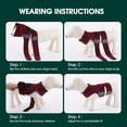 thumbnail image 7 of Kuoser Dog Anxiety Vest, Soft and Breathable Calming Shirt for Pet, Adjustable Dog Anxiety Relief Jacket for Thunderstorm, Fireworks, Travel, Separation, Red, S, 7 of 7