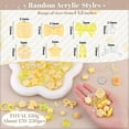thumbnail image 2 of Assorted Acrylic Beads, 170-230PCS Yellow Cute Beads for Bracelet Making, Aesthetic GummyBear Bow Flower Candy Butterfly Kawaii Charms for Jewelry Making DIY Necklace Keychain Phone Charm, 2 of 12