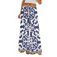 thumbnail image 6 of kaondbfi Dress Pants Women Petite High Waisted Wide Leg Summer Beach Vacation Women's Pants Casual Trousers, 6 of 8