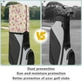 thumbnail image 6 of Yuyamidu Pink Butterfly Golf Bag Dust Cover for Women Cute Cherry Golf Bag Top Cover for Stand Cart Bags Easy to Carry Protect Your Clubs, 6 of 8