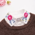 thumbnail image 5 of LoudSung Detachable Fake Collar Half Shirt Blouse False Collar Embroidery Dickey Design for Women Girls, 5 of 6