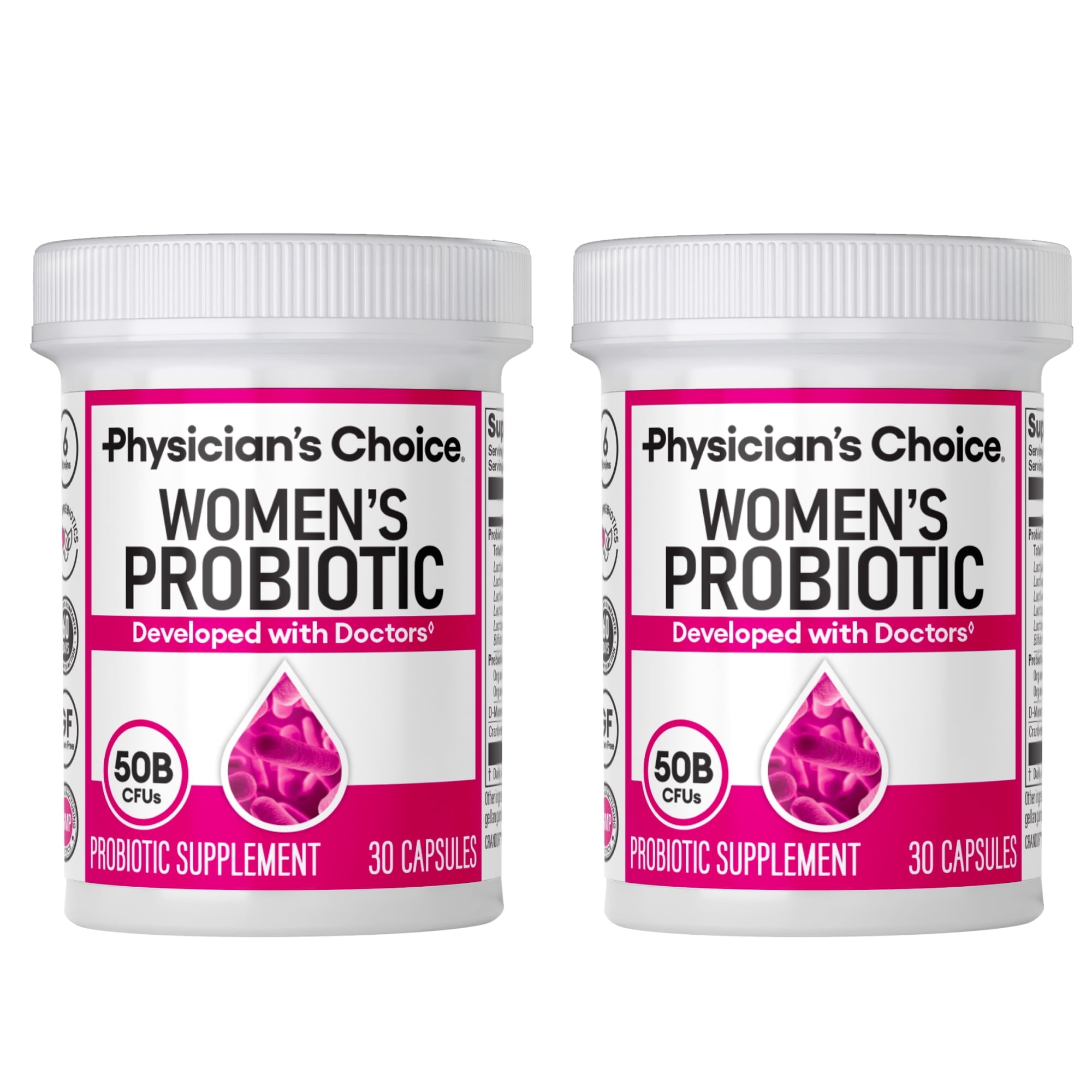 Physicians Choice Women's Probiotic 50 Billion CFU Capsules, 30 Count (Pack of 2)