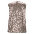 thumbnail image 4 of fatyb Womens Sequin Tank Tops Sleeveless Crew Neck Sparkly Shirts Fashion Glitter Clubwear Tops for Party, 4 of 6
