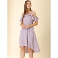 thumbnail image 2 of INSPIRE CHIC Women's Spaghatti Straps Ruffled a-Line Midi Floral Dress, 2 of 6