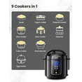 thumbnail image 2 of COMFEE’ 6QT Electric Pressure Cooker, 9-in-1 Instant Multi Cooker Olla de Presion Rice Cooker Slow Cooker Steamer Sauté Yogurt Maker Non-Stick Pot, 2 of 8