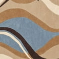 thumbnail image 2 of Safavieh Modern Art 2'6" X 12' Hand Tufted Rug in Blue and Brown, 2 of 3