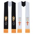 thumbnail image 3 of Écharpe Réversible Unisexe Double Face pour Prêtres Angliciens et Catholiques, 3 of 9