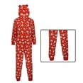 thumbnail image 3 of Jumpsuit de la casa de Navidad Pijamas con capucha impresa de manga larga para mujer Vogacara  AP000325-07, 3 of 7