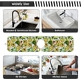 thumbnail image 7 of Summer Fruit Avocado Sink Splash Guard for Faucet 2 Packs Faucet Absorbent Mats, Exotic Color Leaves Faucet Handle Drip Catcher Quickly Drying Mat for Kitchen Counter Bathroom, 14.9"x5.5", 7 of 7
