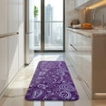 thumbnail image 4 of Purple Paisley Pattern Kitchen Rug Mat,Kitchen Runner Rugs Non Skid Washable,Decorative Kitchen Floor Mats for Kitchen,Sink,Laundry,17"x47.2", 4 of 7