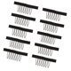 thumbnail image 3 of Peine Profesional de 10 Piezas para Pelucas, Peine de de Acero para Extensiones de Cabello, Gorro de Encaje - S Sunnimix Peines de peluca, 3 of 7
