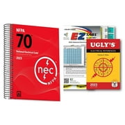 2023 nec code book (SpiralBound) NFPA70 National electrical code +2023 Ugly's Electrical Reference (Spiral) with INDEX Tabs Spiral-bound