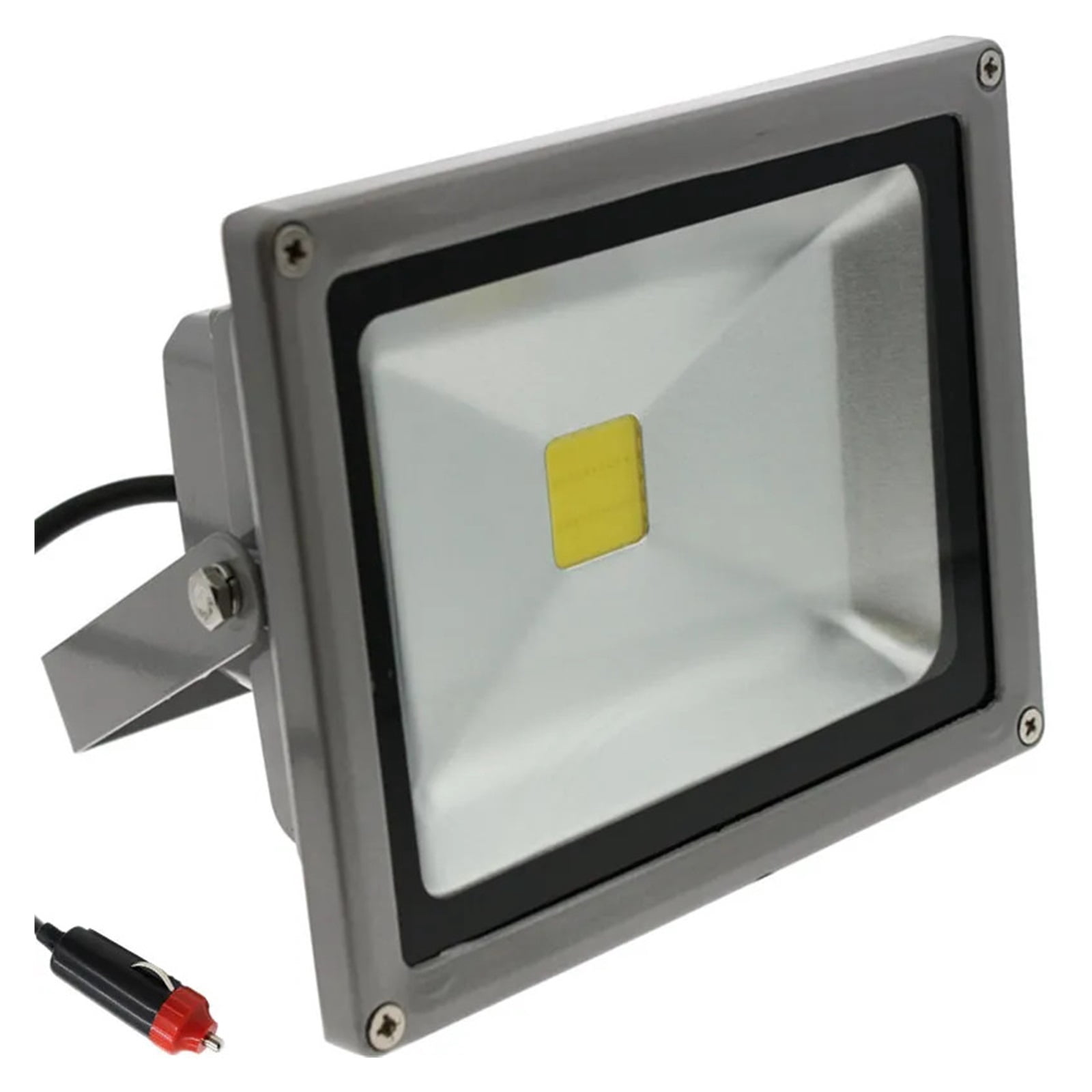 DC 12V LED Flood Lamp 20W IP65 LED Flood Light Cigarette Lighter Car Maintenance Lights Cable ,Save Energ