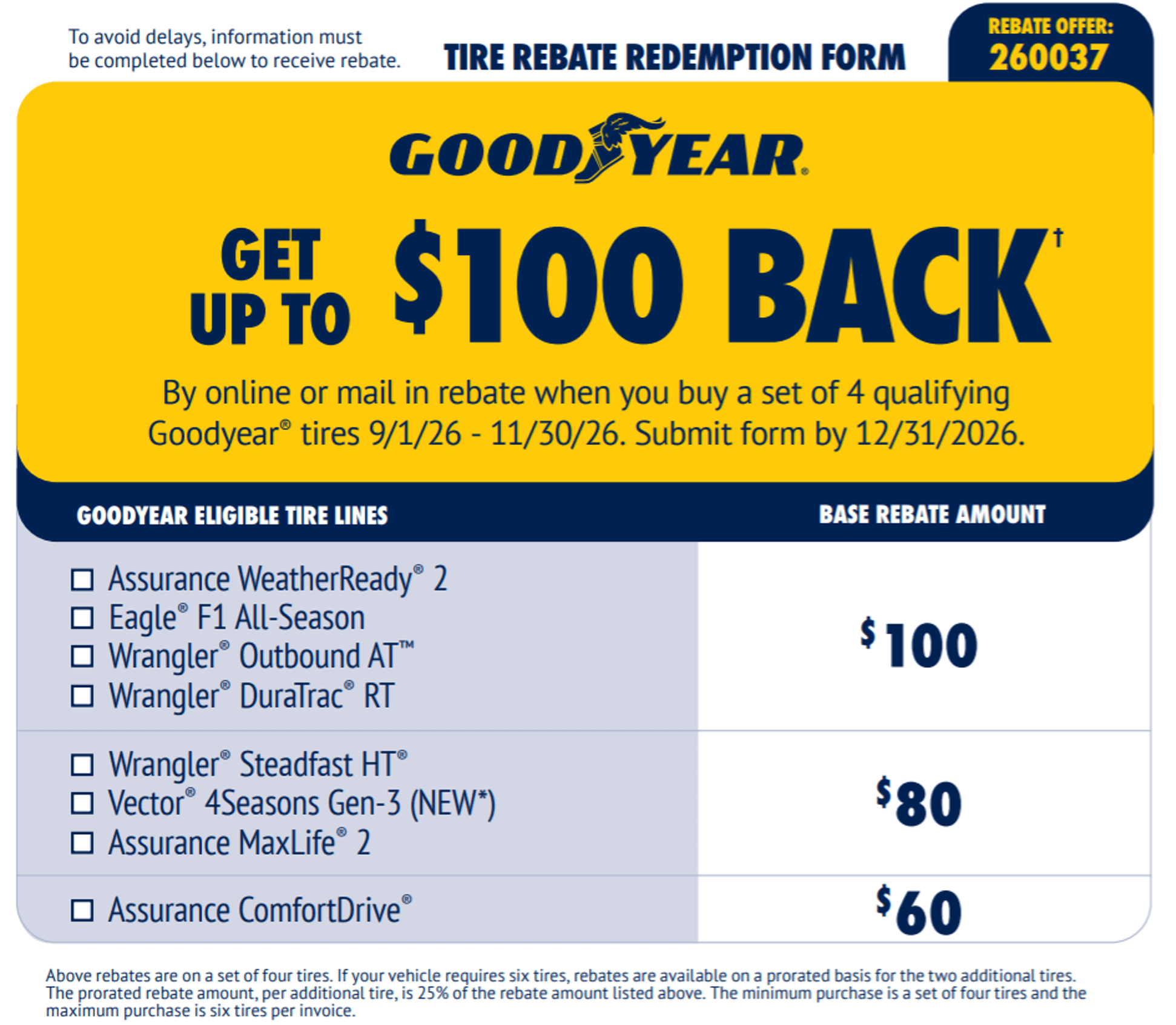 Goodyear Assurance WeatherReady 2 All Weather 225/45R17 91W Passenger Tire