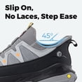 thumbnail image 3 of FitVille Wide Mens Sneakers Slip-on Shoes, Slip Resistant Hiking Walking Shoes with Arch Support & Wide Toe Box, 3 of 6