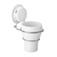 thumbnail image 1 of Soporte para cepillo de dientes con ventosa, vaso de plástico para hacer gárgaras, soporte para vaso, soporte para pasta de dientes y maquinilla de afeitar para baño., 1 of 7
