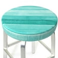 thumbnail image 3 of Kll Teal Turquoise Round Bar Chair Cushion Cover 13 Inch,Bar Stool Protector With Elastic, Soft Washable, 3 of 7