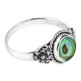 thumbnail image 2 of Daisy Floral Embrace Abalone Shell Sterling Silver Ring-6, 2 of 5