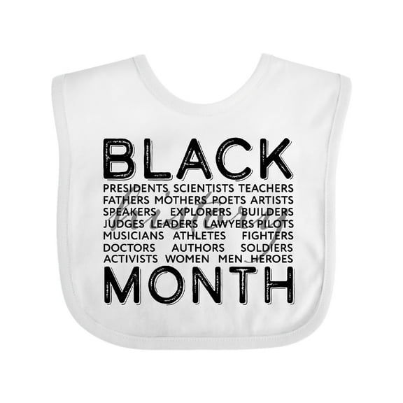 Inktastic Black History Month Occupations and Identities Boys or Girls Baby Bib