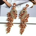 thumbnail image 6 of K-KED Fashion Earrings Crystal Statement Chandelier Diamante Gold Silver Dangle Drop-Multi, 6 of 9