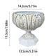 thumbnail image 3 of Jarrón de hierro blanco para flores - Jarrón decorativo de 7 pulgadas para decoración en casa, bodas y oficina, 3 of 8