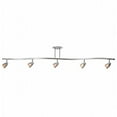 thumbnail image 1 of 52031-BS-OPL Comet 5 Light Semi Flush - Brushed Steel, 1 of 1
