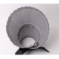 thumbnail image 4 of Women Summer Hat Visor Fold able Roll Up Wide Open Top Sun Beach Cap, 4 of 4