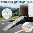 thumbnail image 4 of Kojooin Aluminum Loading Ramps 2 Pack, 6000 Lb Heavy Duty Truck and ATV Ramps with Hook End and Anti Slip Surface, 4 of 7
