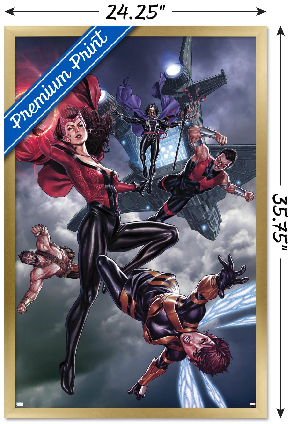 Marvel Comics - Scarlet Witch - Avengers #680 Wall Poster, 22.375" x 34", Framed