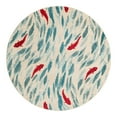 thumbnail image 3 of Unique Loom Positano Collection Area Rug - Shoal (6' 1" Round Beige/Blue), 3 of 7