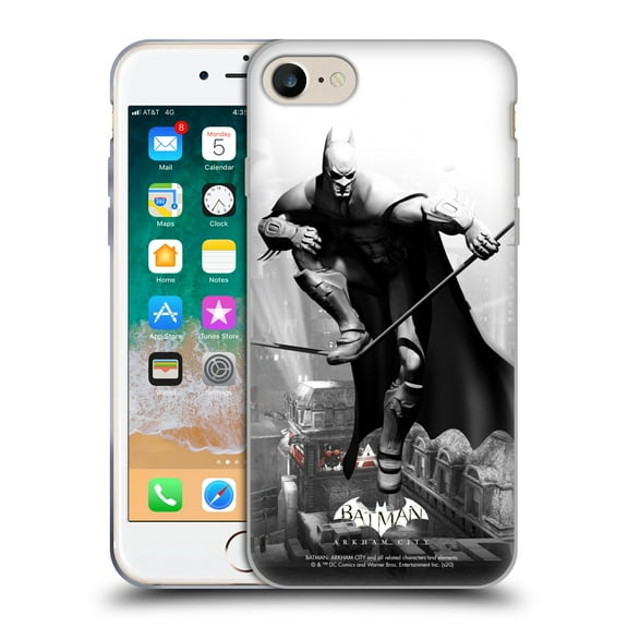 Head Case Designs Officially Licensed Batman Arkham City Key Art Comic Book Cover Soft Gel Case Compatible with Apple iPhone 7 / 8 / SE 2020 & 2022