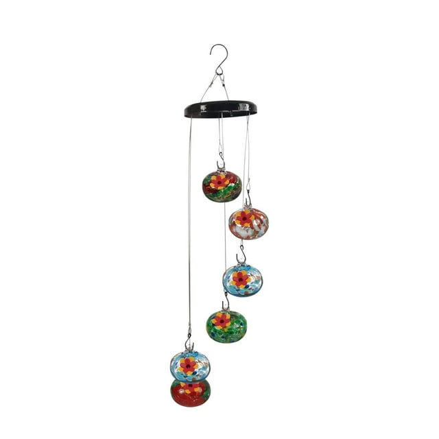 Hummingbird Feeders for Outdoors 2025 Wind Chime Hummingbird Feeder Garden Courtyard Decoration