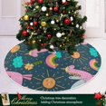 thumbnail image 6 of FMSHPON Pink Unicorns Xmas Christmas Tree Skirt Stand Mat for Holiday Party Decoration Indoor Outdoor 36 inches, 6 of 6