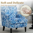 thumbnail image 3 of Villeston Mid-Century Chenille Solid Print Removable Back Cushion Armchair, Beige, 3 of 6