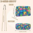 thumbnail image 4 of FORMRS Women Crossbody Purse with Chain Strap Vegan Leather Shoulder Handbag, Colorful Geometric Pattern, 4 of 7