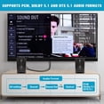 thumbnail image 2 of KSRplayer Convertidor de Arco HDMI a Audio Óptico de 192KHz – Plug & Play con Cable Integrado de 3.4ft/1.05M, Adaptador Extractor de Audio para TV a Barra de Sonido/altavoz,, 2 of 15