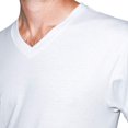thumbnail image 4 of American Apparel T-Shirt Classique à Manches Courtes Col en V pour Hommes, P, Blanc, 4 of 6