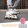 thumbnail image 6 of Uxcell Inline Skate Wheels with Bearings, Outdoor & Indoor Roller Skate Wheel Inline Skate Replacement ( 70mm, 8Pack, Pink ) for Scooter, 6 of 6