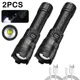 thumbnail image 1 of High Strong Power Led Flashlights 2000LM Tactical Torch with Display Light USB Charging Camping Fishing Emergency Zoom Lantern, 1 of 2