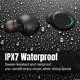 thumbnail image 4 of Inadays TWS True Wireless Earbuds Bluetooth 5.0 Deep Bass Stereo Headphones IPX7 Waterproof Headset, Black, 4 of 8