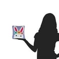 thumbnail image 3 of Easter Bunny Flower Crown Small Petite Mini Hooked Accent Pillow 8" x 8", 3 of 4