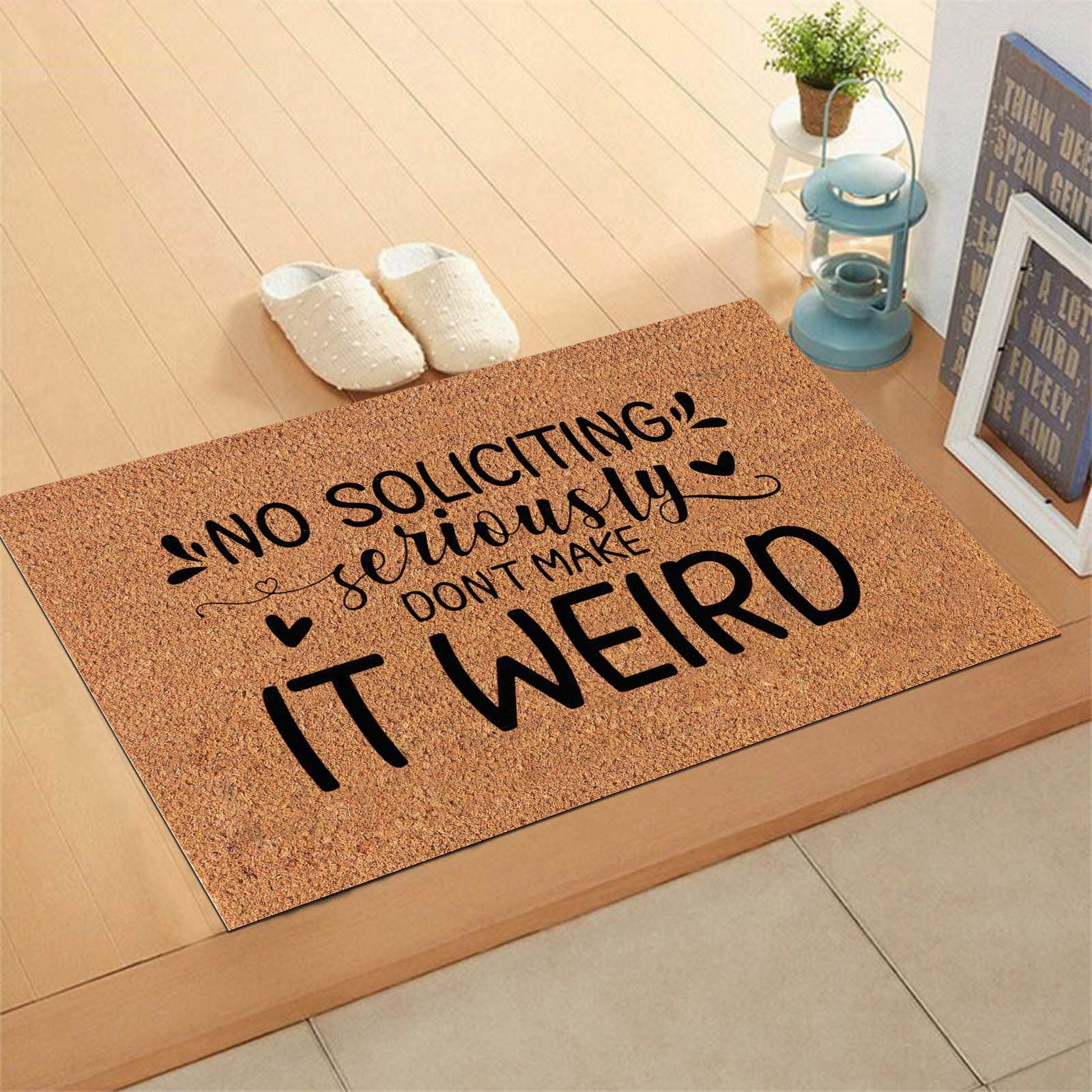 Funny Doormat, Home Doormat, No Soliciting, Closing Gift, Welcome Door –  Smart Girl's Closet