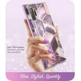 thumbnail image 2 of i-Blason Cosmo Series Case Designed for Galaxy Note 10 (2019 Release), Protective Bumper Marble Design Without Built-in Screen Protector(Purple), 2 of 6
